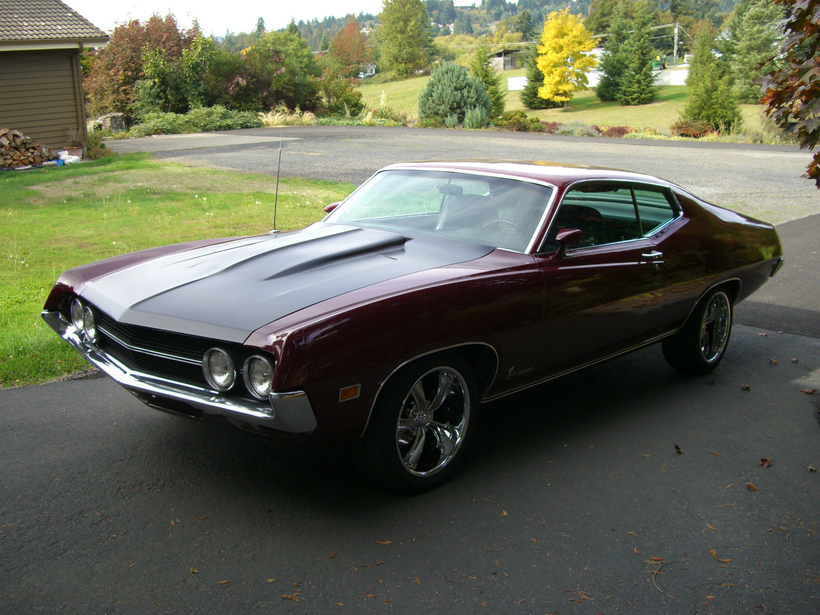 1970 Maroon Ford Torino