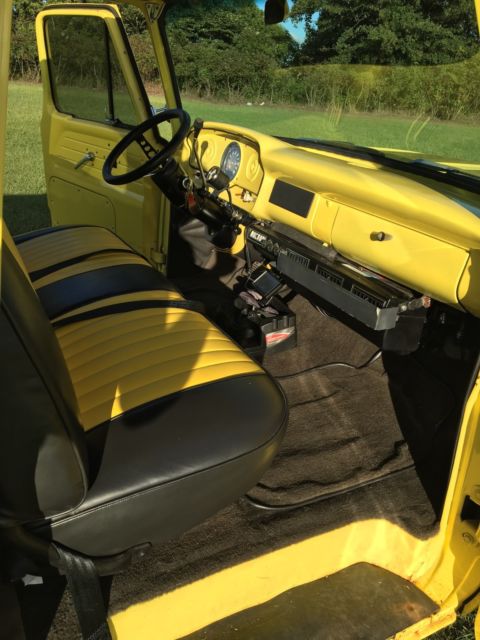 1961 Yellow Ford F-100