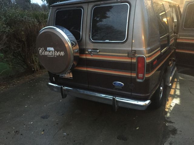 1990 Black Ford Luxury Van Standard Passenger Van