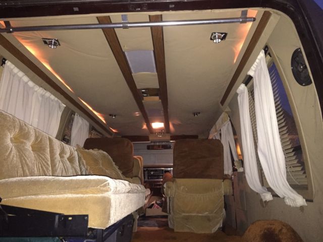1990 Black Ford Luxury Van Standard Passenger Van