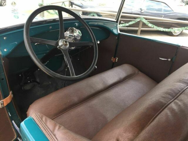 1928 Green Ford Model A Convertible