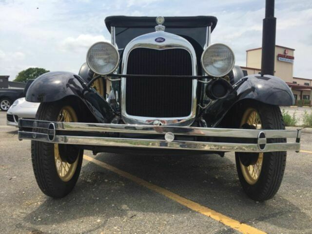 1928 Green Ford Model A Convertible