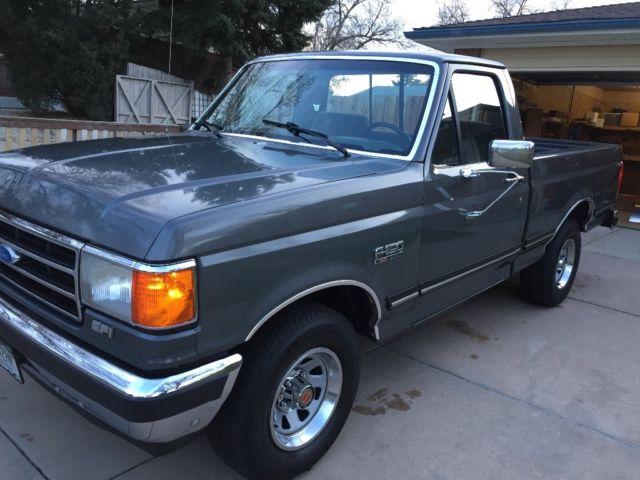 1990 Graphite Ford F-150 Standard Cab Pickup