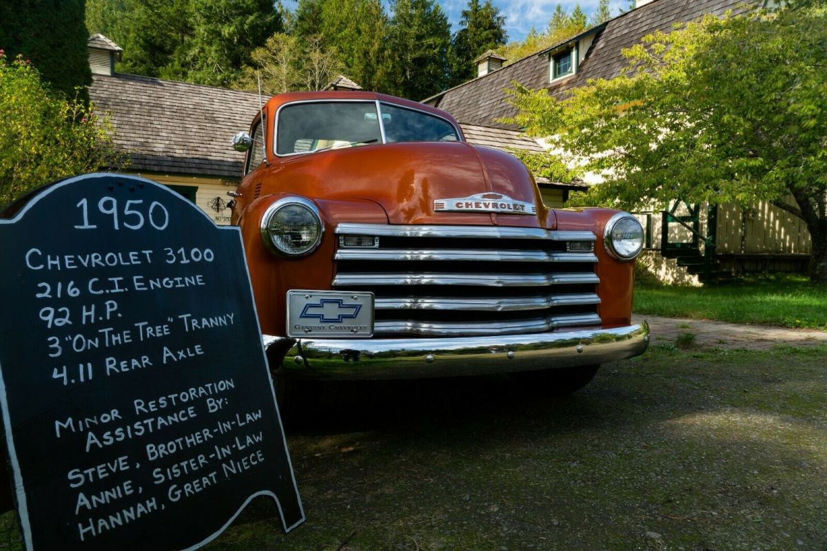 1950 Orange Chevrolet Other Pickups