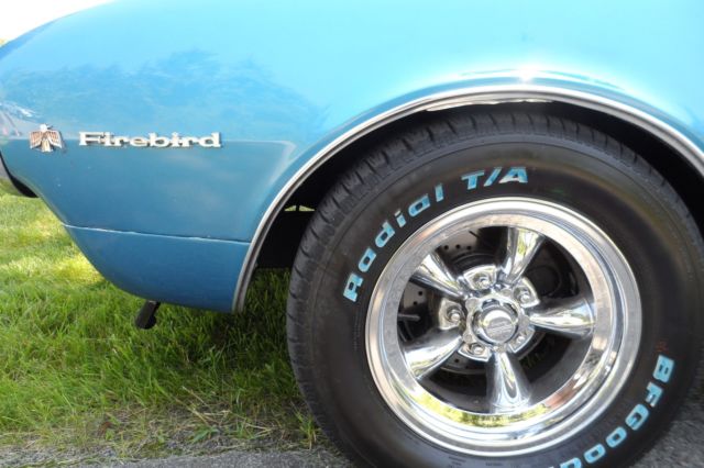 1967 Blue Pontiac Firebird Convertible