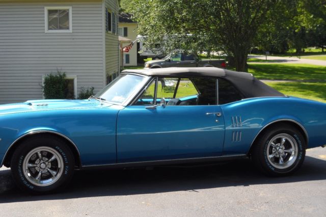 1967 Blue Pontiac Firebird Convertible