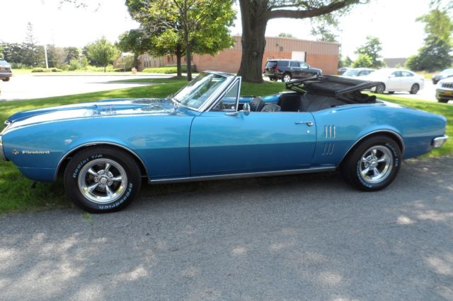 1967 Blue Pontiac Firebird Convertible