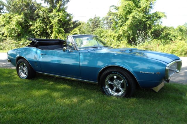 1967 Blue Pontiac Firebird Convertible