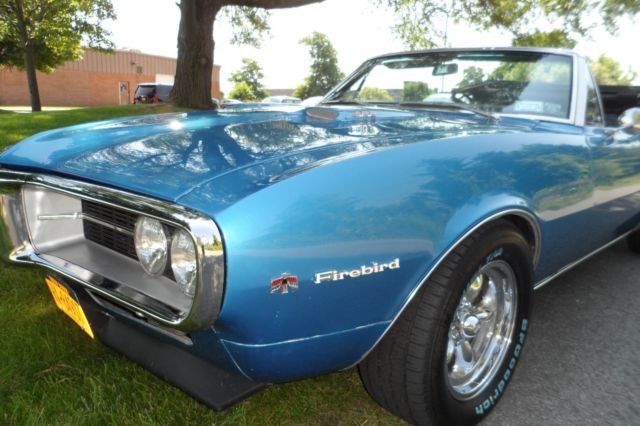 1967 Blue Pontiac Firebird Convertible