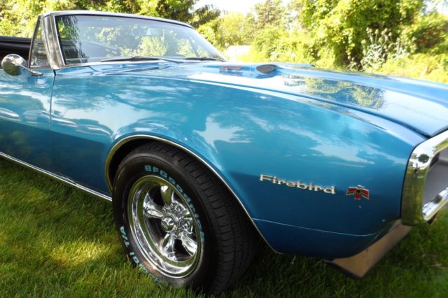 1967 Blue Pontiac Firebird Convertible