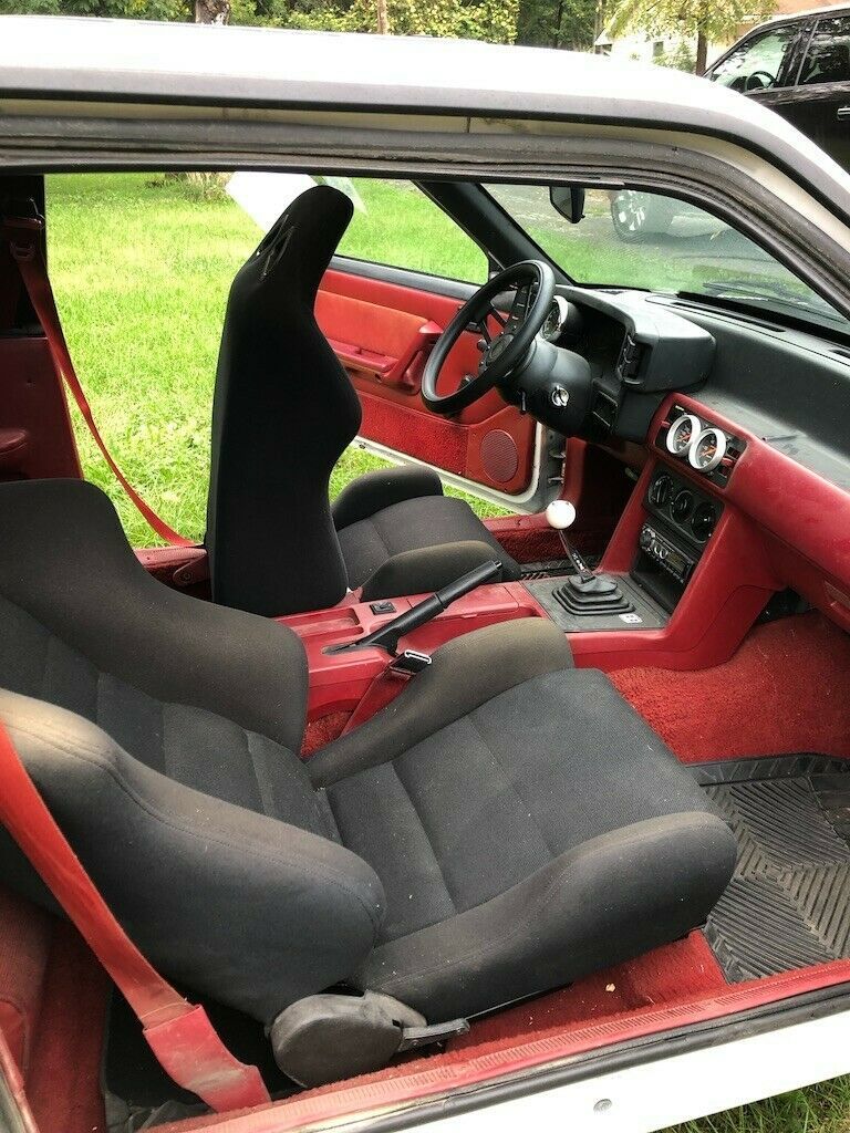 1988 White Ford Mustang Coupe