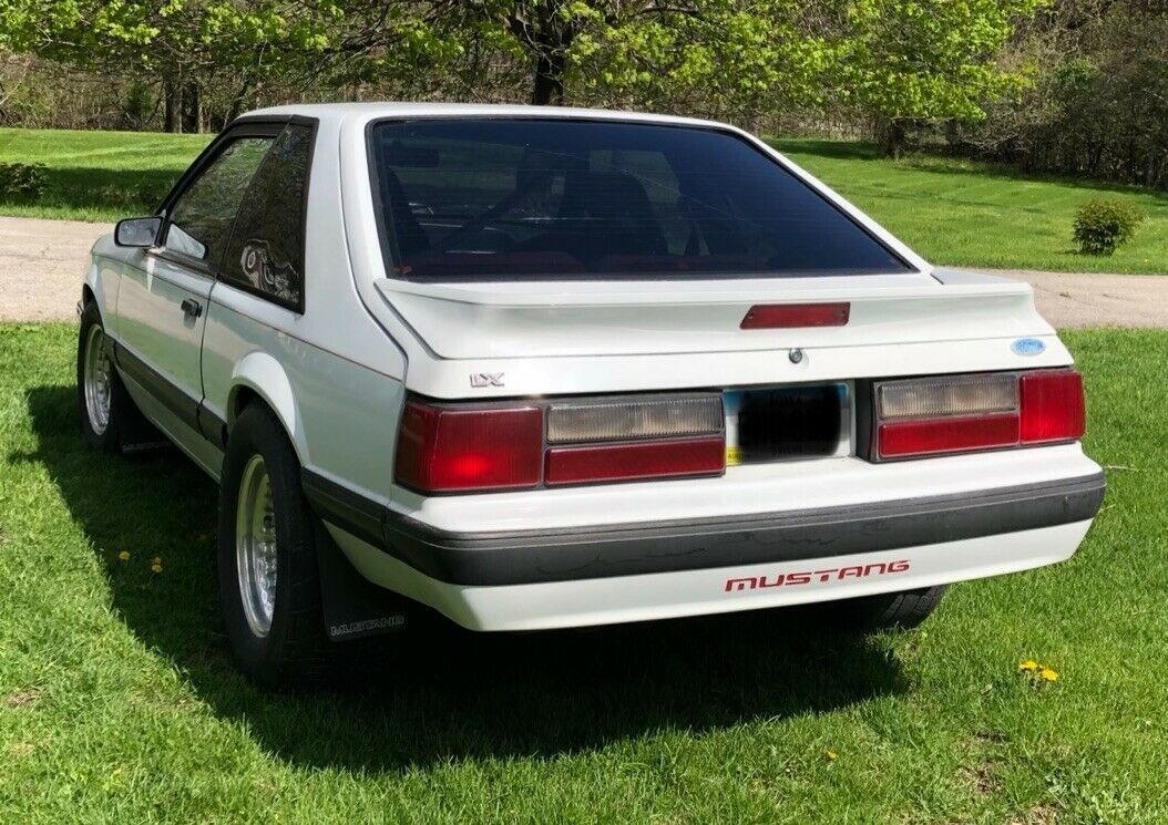1988 White Ford Mustang Coupe