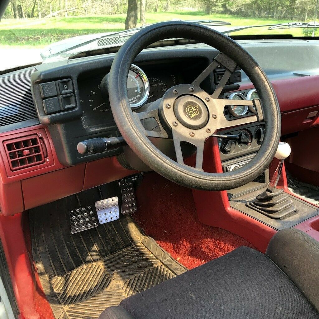1988 White Ford Mustang Coupe