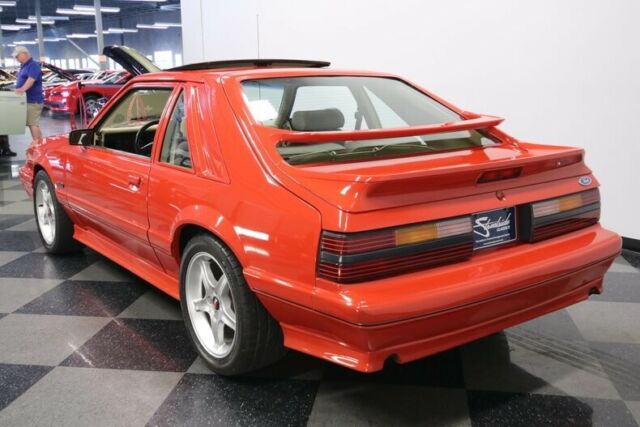 1985 Red Ford Mustang Hatchback