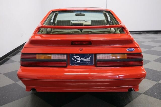 1985 Red Ford Mustang Hatchback