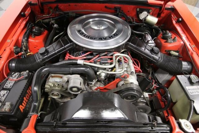 1985 Red Ford Mustang Hatchback