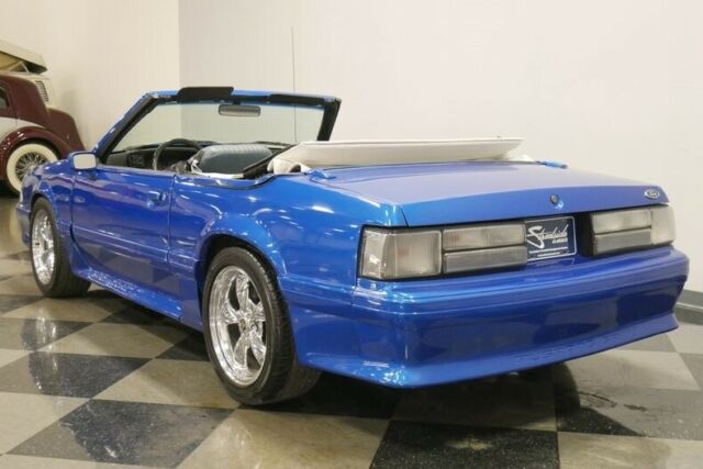 1988 Blue Ford Mustang Convertible
