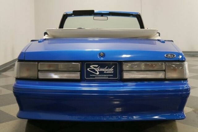 1988 Blue Ford Mustang Convertible