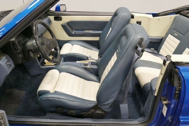 1988 Blue Ford Mustang Convertible