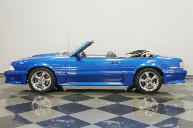 1988 Blue Ford Mustang Convertible
