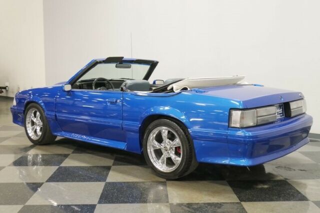 1988 Blue Ford Mustang Convertible