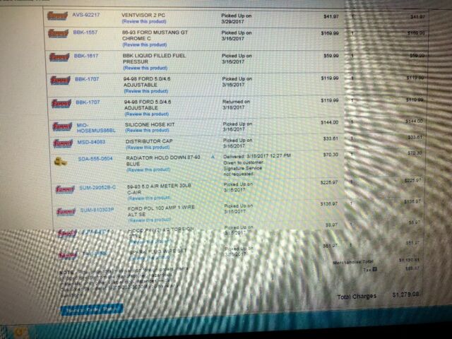 1989 Blue Ford Mustang Coupe