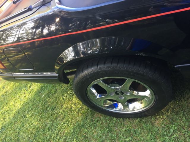1989 Black Ford Mustang Convertible