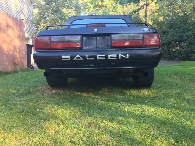 1989 Black Ford Mustang Convertible