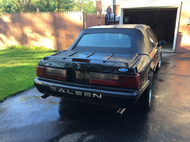 1989 Black Ford Mustang Convertible