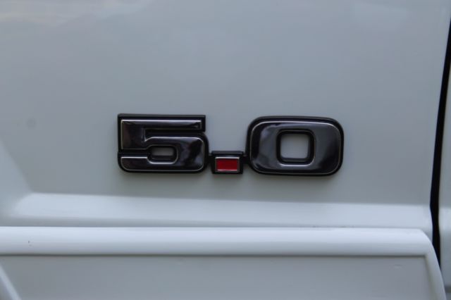 1991 White Ford Mustang Hatchback