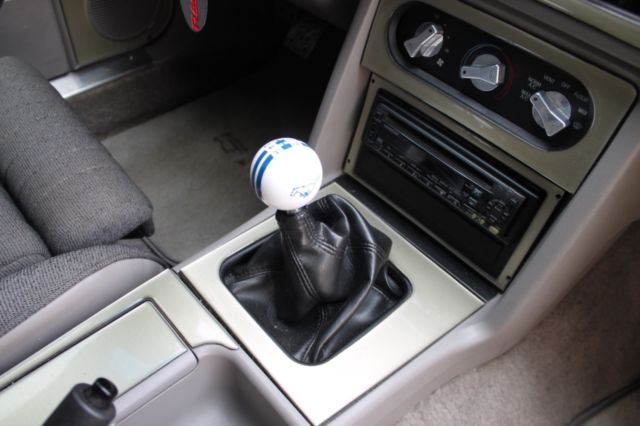 1991 White Ford Mustang Hatchback