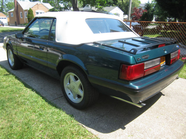1991 Green Ford Mustang Convertible