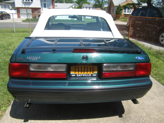1991 Green Ford Mustang Convertible