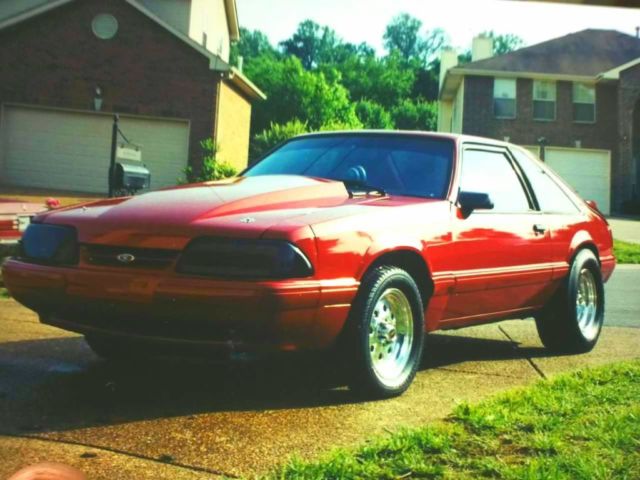 1987 Scarlett Red Ford Mustang Hatchback