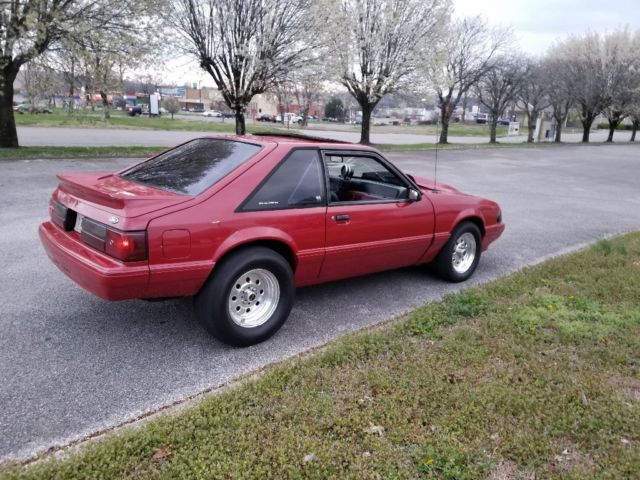 1987 Scarlett Red Ford Mustang Hatchback