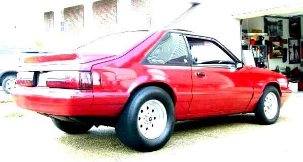 1987 Scarlett Red Ford Mustang Hatchback