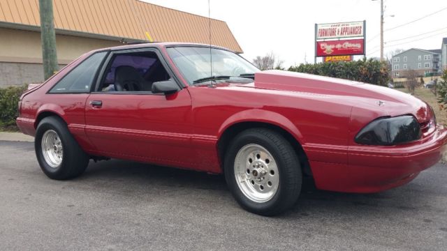 1987 Scarlett Red Ford Mustang Hatchback