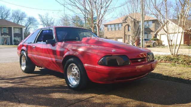 1987 Scarlett Red Ford Mustang Hatchback