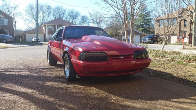 1987 Scarlett Red Ford Mustang Hatchback