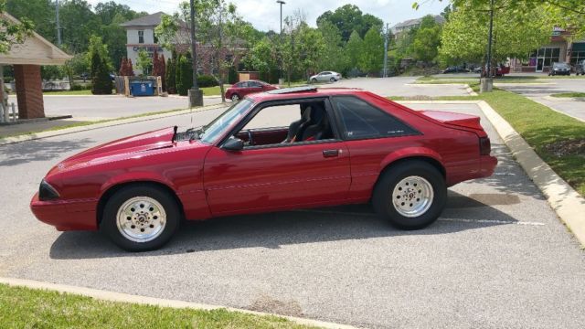 1987 Scarlett Red Ford Mustang Hatchback