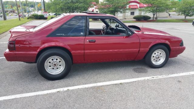 1987 Scarlett Red Ford Mustang Hatchback