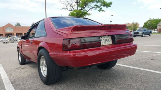 1987 Scarlett Red Ford Mustang Hatchback