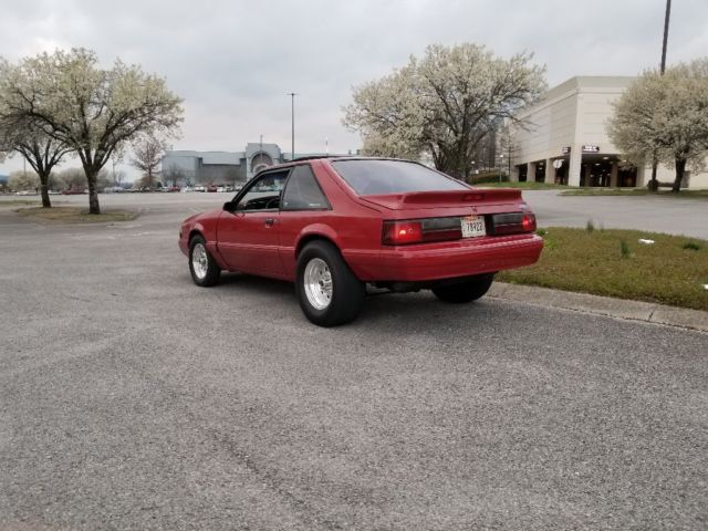 1987 Scarlett Red Ford Mustang Hatchback