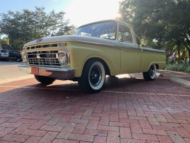 1966 Yellow Ford F-100