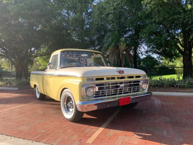 1966 Yellow Ford F-100