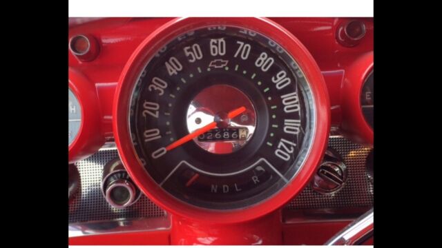 1957 red Chevrolet Bel Air 2dr hardtop