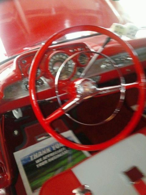 1957 Red Chevrolet Bel Air/150/210 2 door hard top