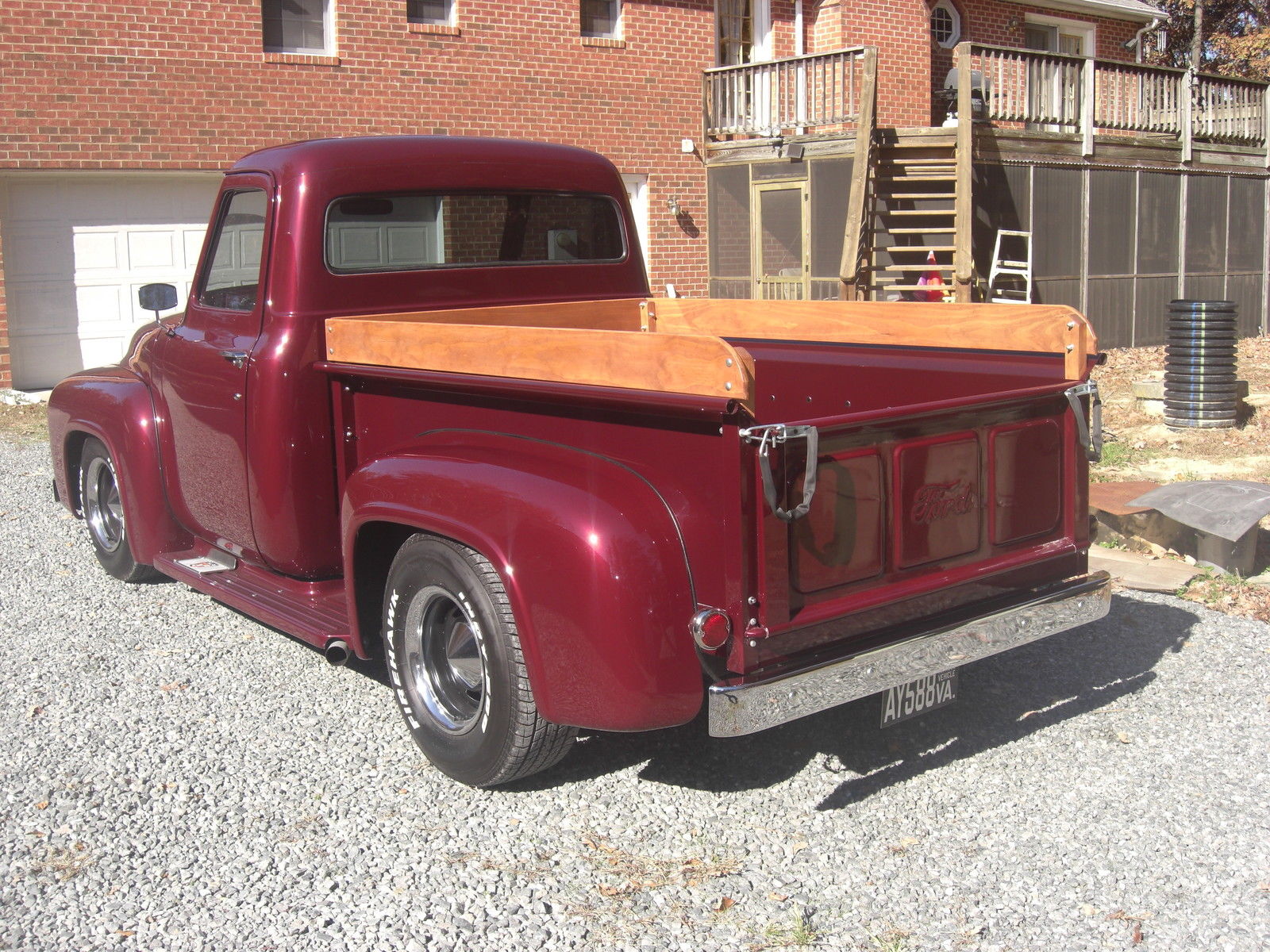 1957 Red Chevrolet Bel Air/150/210 Bel Air