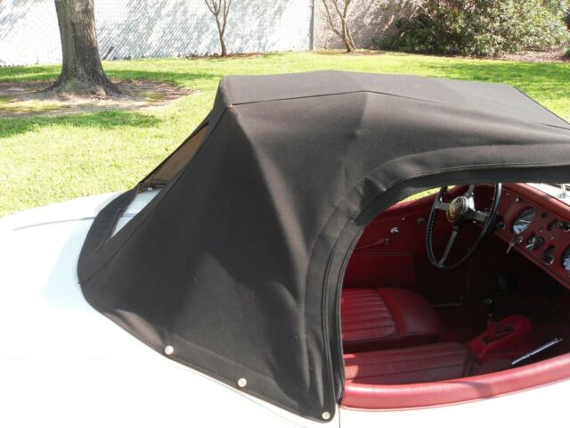 1955 White Jaguar XK Convertible