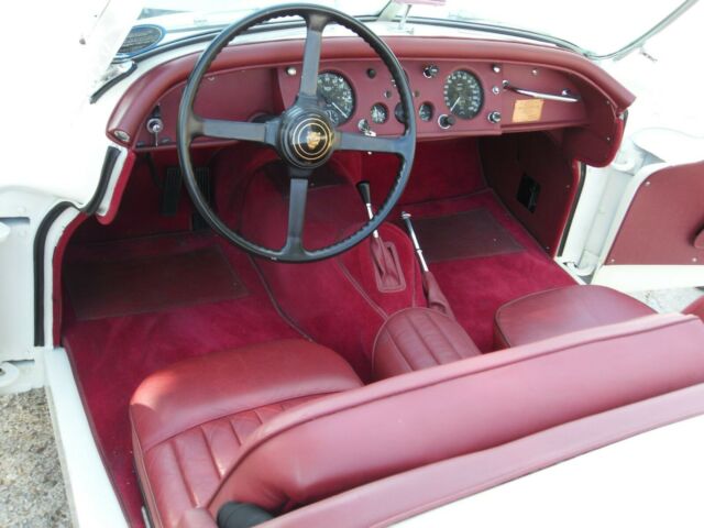 1955 White Jaguar XK Convertible